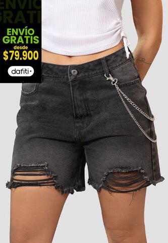 Short Mujer Negro Atypical 105380 Atypical
