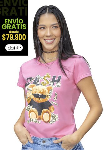 Camiseta Juvenil Rosado Atypical 5514 Atypical