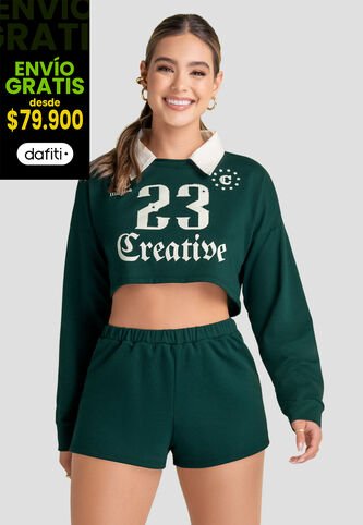 Conjunto Mujer Verde Atypical 103742 Atypical