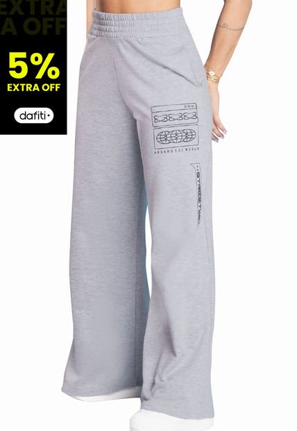 Pantalón Mujer Gris Atypical 9583