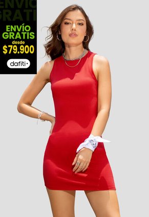 Vestido Corto Mujer Rojo Atypical 103555