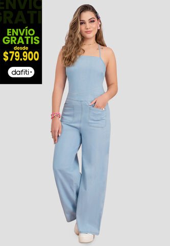 Enterizo Largo Mujer Azul Atypical 103402 Atypical