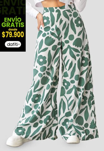 Pantalón Mujer Verde Atypical 100125 Atypical