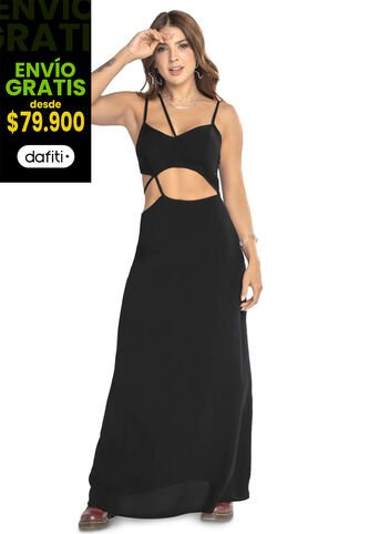 Vestido Mujer Negro Atypical 9577 Atypical