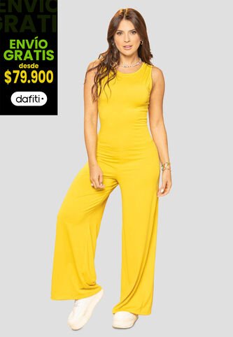 Enterizo Largo Mujer Amarillo Atypical 101950 Atypical