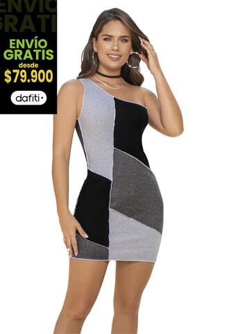 Vestido Corto Juvenil Negro Atypical 91858 Atypical