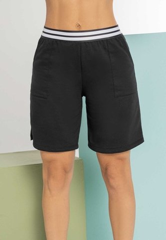 Bermuda Short Mujer Negro Atypical 101953 Atypical