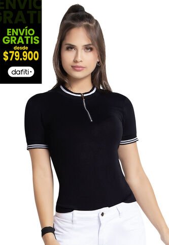 Blusa Juvenil Femenino Negro Atypical Atypical