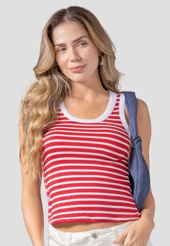 Camisilla Mujer Rojo Atypical 113991 Atypical
