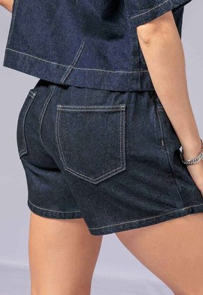 Falda Short Mujer Azul Oscuro Atypical 113743
