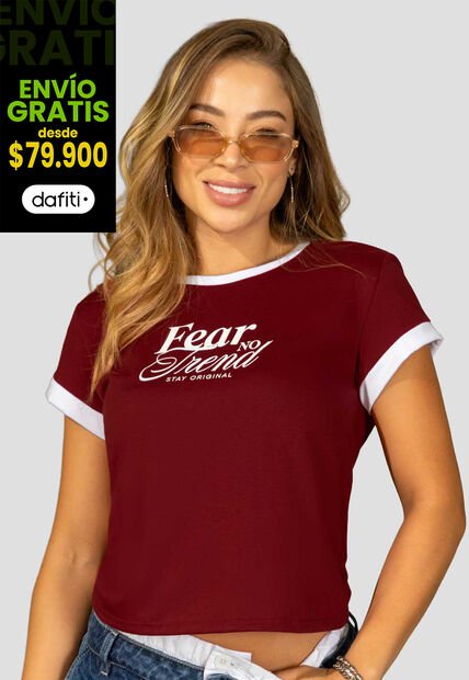 Camiseta Mujer Merlot Atypical 114254