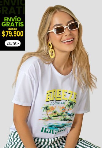 Camiseta Mujer Blanco Atypical 113872 Atypical