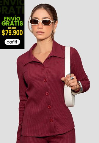 Camisa Mujer Merlot Atypical 113984 Atypical