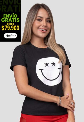 Camiseta Mujer Negro Atypical 113820 Atypical