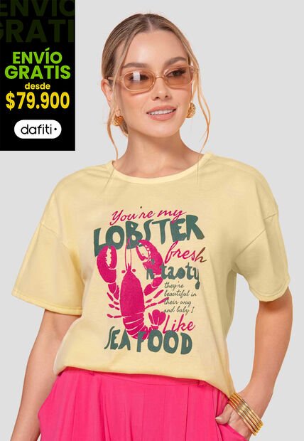 Camiseta Mujer Piña Colada Atypical 113630