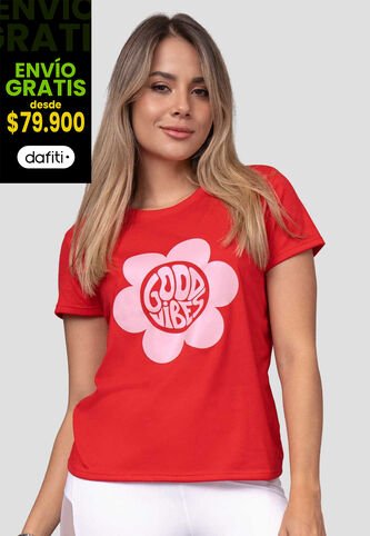 Camiseta Mujer Rojo Atypical 113819 Atypical
