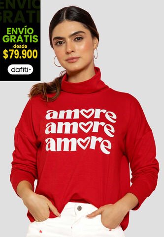 Buzo Mujer Rojo Atypical 113618 Atypical