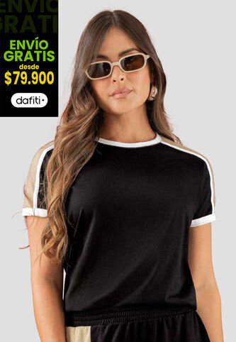 Camiseta Mujer Negro Atypical 113171 Atypical