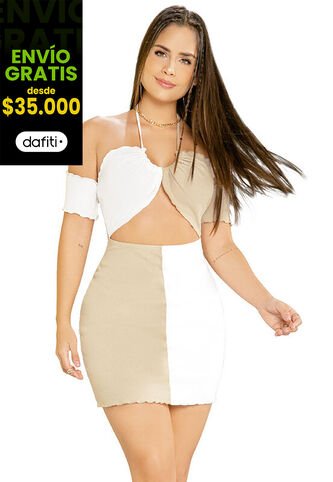 Vestido Caramelo Mp 33792 Atypical