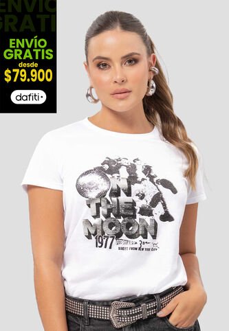 Camiseta Mujer Blanco Atypical 112829 Atypical