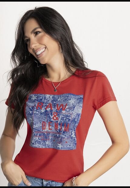 Camiseta Juvenil Rojo Atypical 1527