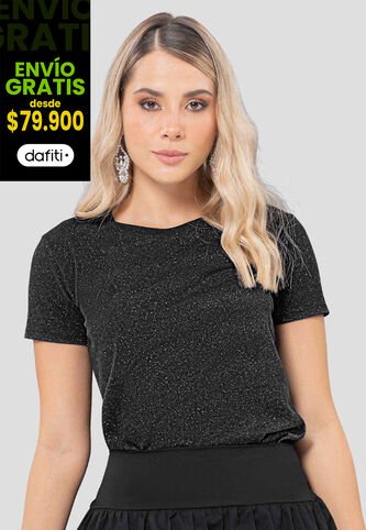 Camiseta Mujer Negro Atypical 112828 Atypical