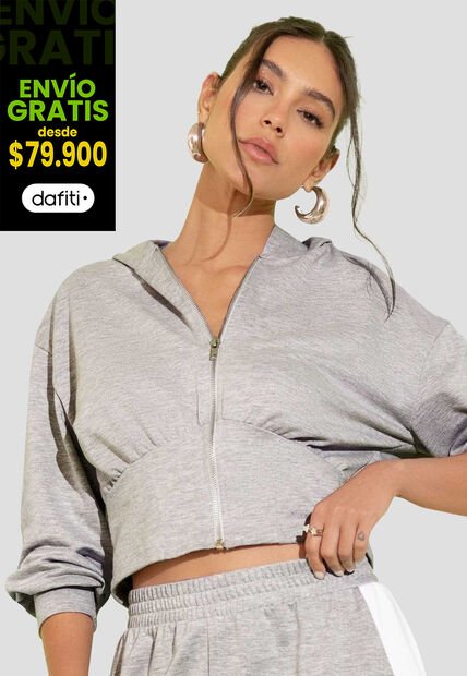 Buzo Mujer Gris Jaspe Atypical 112602