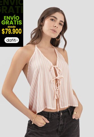 Blusa Mujer Estampado Palo De Rosa Atypical 112317 Atypical