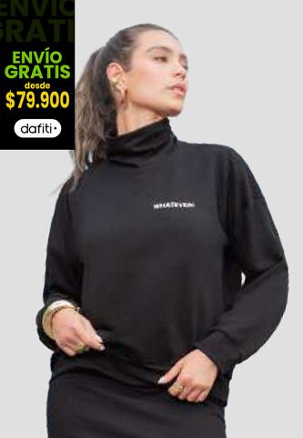 Buzo Mujer Negro Atypical 111950 Atypical