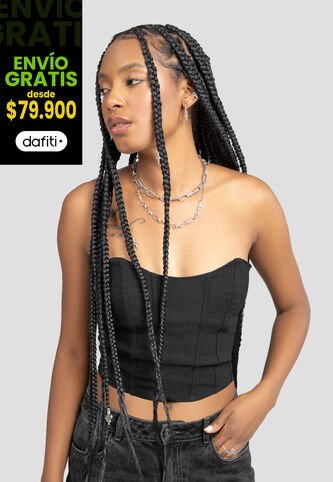 Corset Mujer Negro Atypical 106873 Atypical