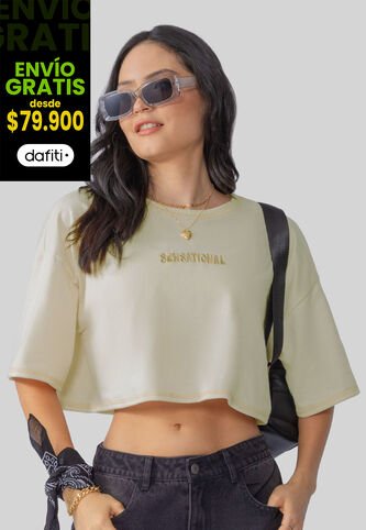 Camiseta Mujer Caqui Atypical 106175 Atypical