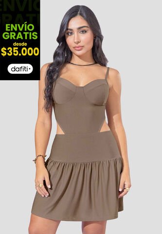 Vestido Mujer Chocolate Atypical 111935 Atypical