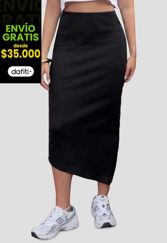 Falda Larga Mujer Negro Atypical 111949 Atypical