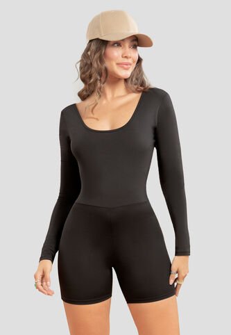 Enterizo Corto Mujer Negro Atypical 105479 Atypical