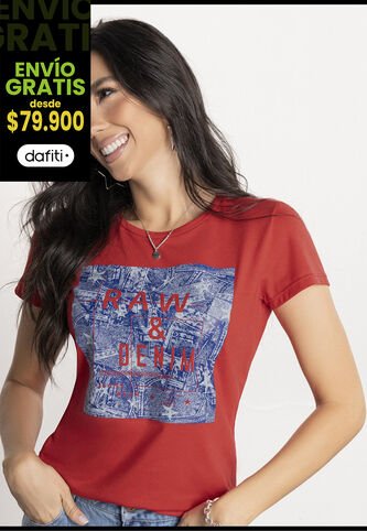 Camiseta Juvenil Rojo Atypical 1527 Atypical