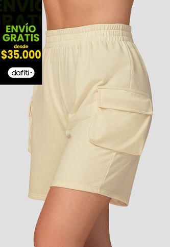 Bermuda Short Mujer Beige Atypical 104497 Atypical