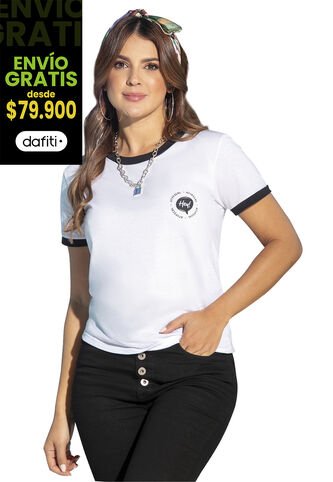 Camiseta Mujer Blanco Atypical 92669 Atypical