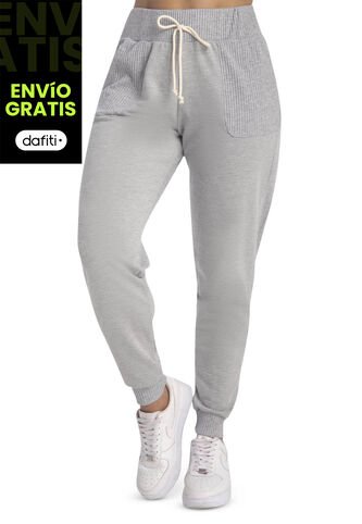 Jogger Mujer Gris Jaspe Atypical 96922 Atypical