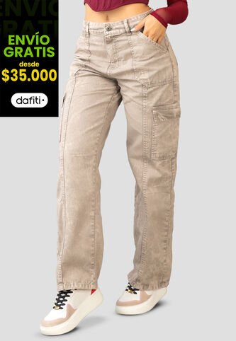 Jean Mujer Caqui Atypical 103247 Atypical