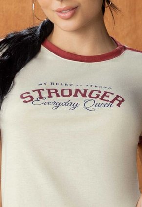 Camiseta Mujer Crema Atypical 113877
