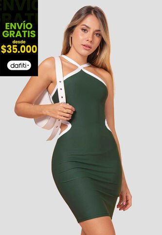 Vestido Mujer Verde Pino Atypical 113633 Atypical