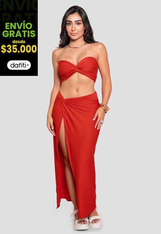 Conjunto Mujer Rojo Atypical 100672 Atypical