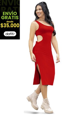 Vestido Juvenil Rojo Atypical 93562 Atypical