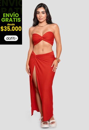 Conjunto Mujer Rojo Atypical 100672