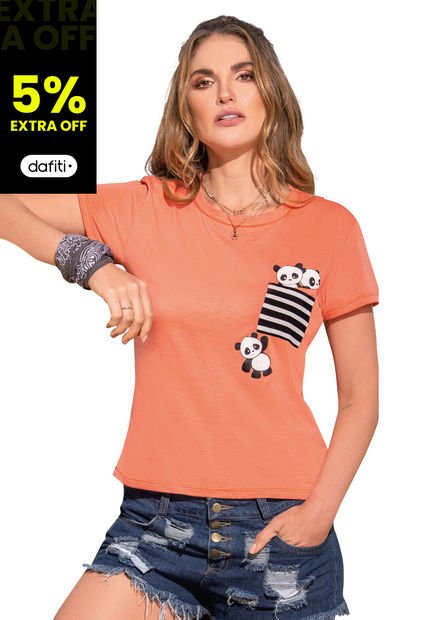 Camiseta Para Mujer Mandarina ATYPICAL
