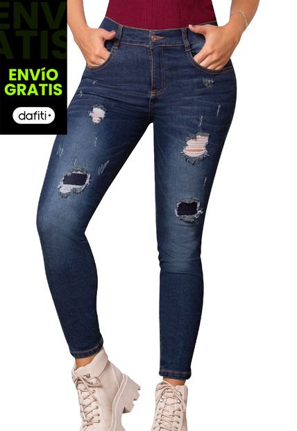 Jean Juvenil Femenino Azul Oscuro Atypical