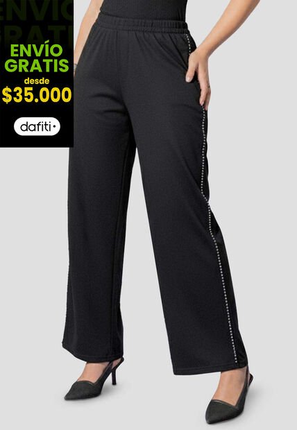 Pantalón Mujer Negro Atypical 112834
