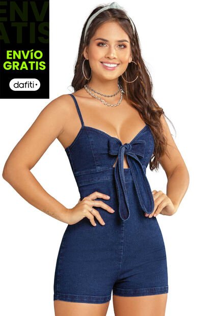 Enterizo Corto Mujer Azul Atypical 83297