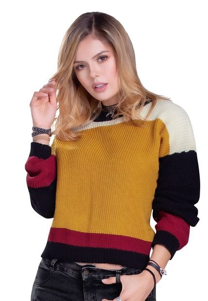 Saco Tejido Multicolor Atypical 58645