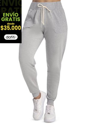 Jogger Mujer Gris Jaspe Atypical 96922